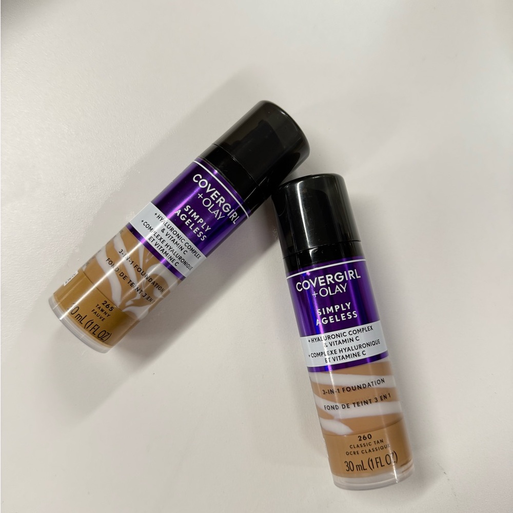 CoverGirl Simply Ageless Foundation - Classic Tan & Tawny shades